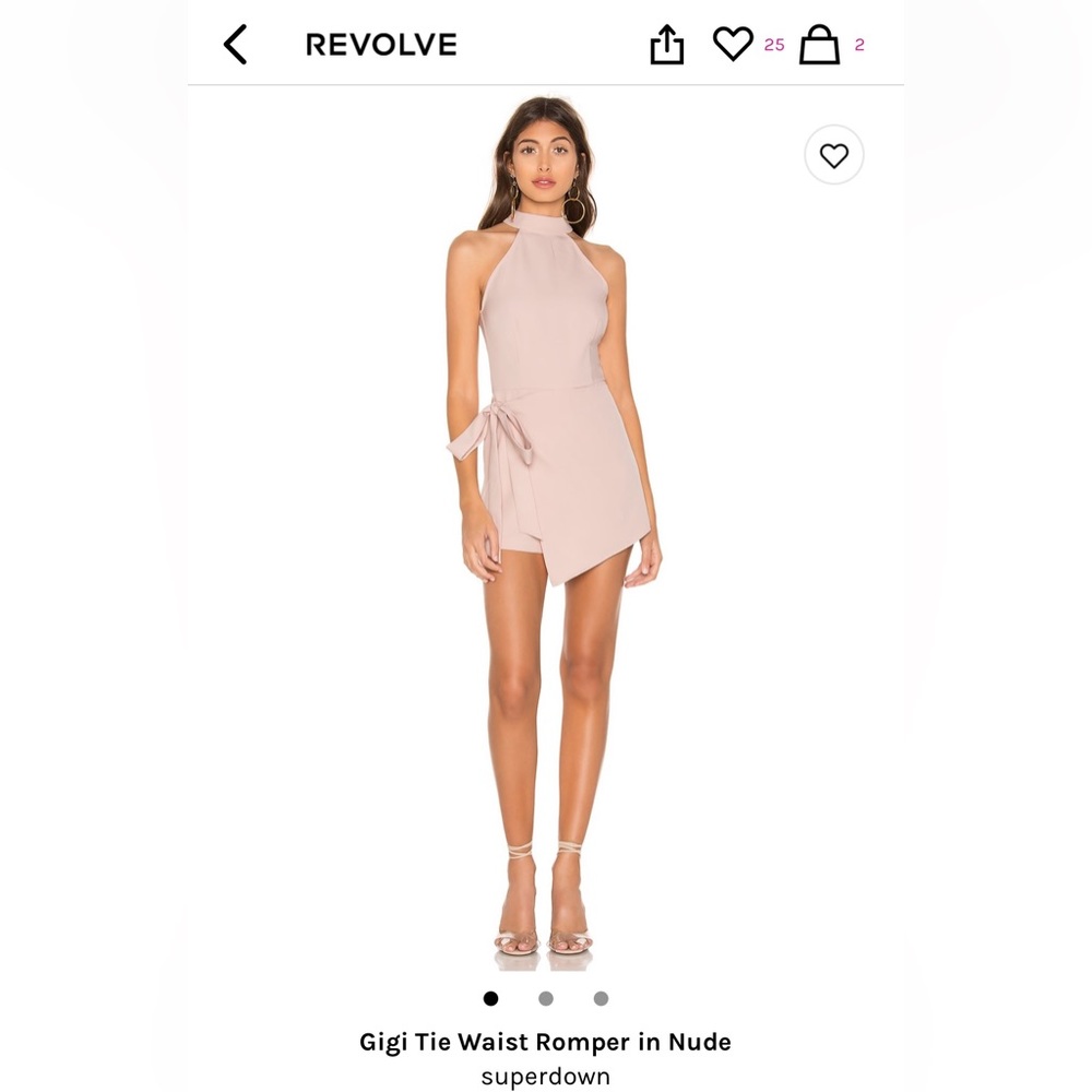 (revolve) Superdown tie waist romper